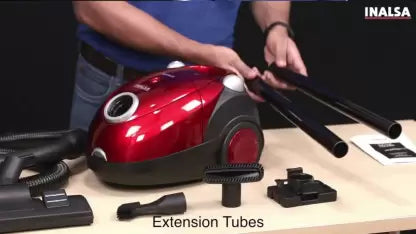 Inalsa Hygieia Dry Vacuum Cleaner with Reusable Dust Bag (red/black) Inalsa Hygieia Dry Vacuum Cleaner with Reusable Dust Bag (red/black)